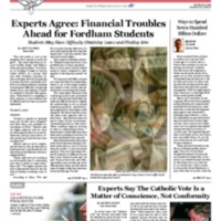 Experts Agree: Financial Trouble Ahead For Fordham  Students