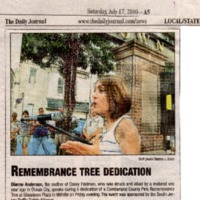 Remembrance Tree Dedication