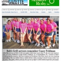 Ocean City Gazette (July, 2010) &quot;Bob&#039;s Grill Servers Remember Casey Feldman&quot;