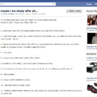 &quot;Maybe I Am Shady Afterall&quot;, July 14, 2009 (Facebook Survey)